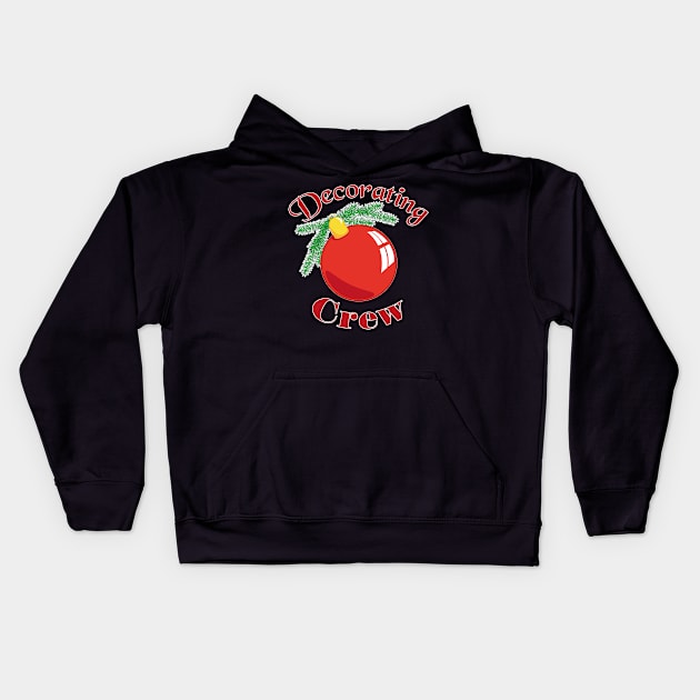 Decorating crew Kids Hoodie by beangrphx